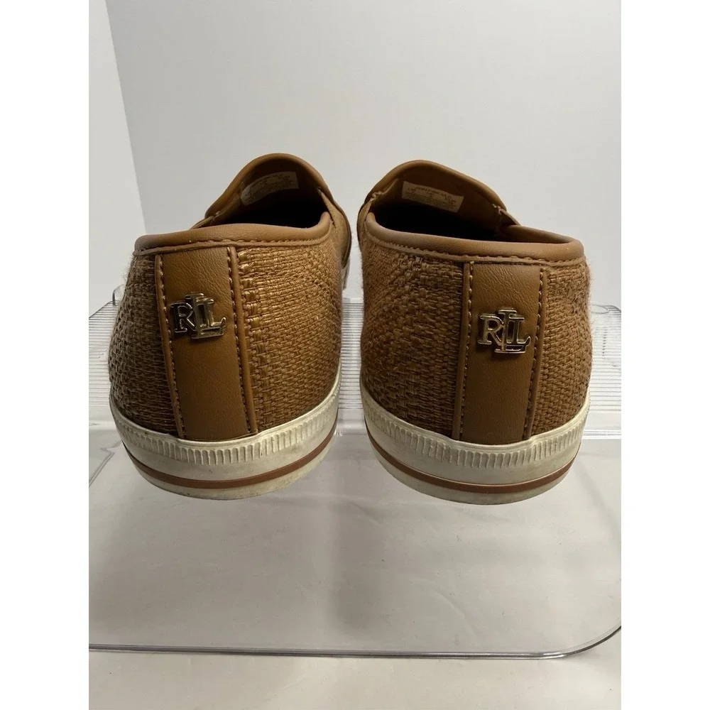 Lauren Ralph Lauren Jinny‎ Slip On Women Size 7 Caramel
